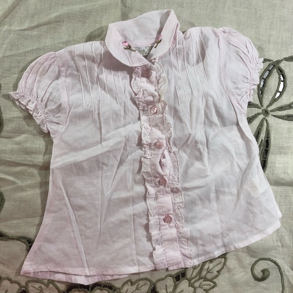 Rene Blouse in Cream Pink